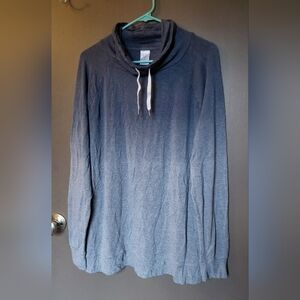 Time and Tru Gray Cowl Neck Top